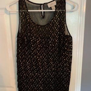 Sheer black tank top